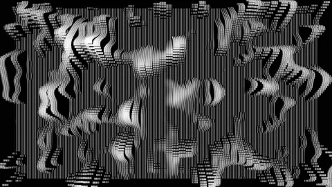 Wave EQ pad, slow, translucent, on a black background, from left to right Stock Footage 232364616