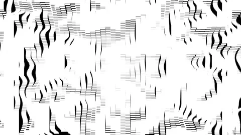 Wave equalizer pad, slow, on a black background, dense, white, large Stock Footage 232364606