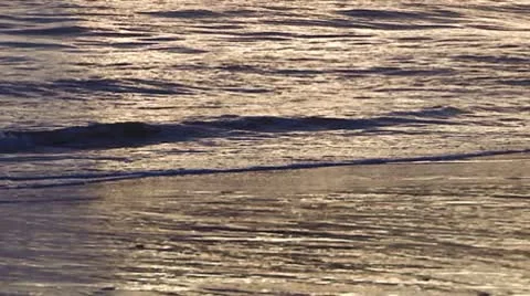 Wave in evening Video stock 10734293