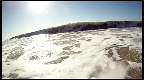 Wave Explosion Front Facing Vídeo Stock 2971493
