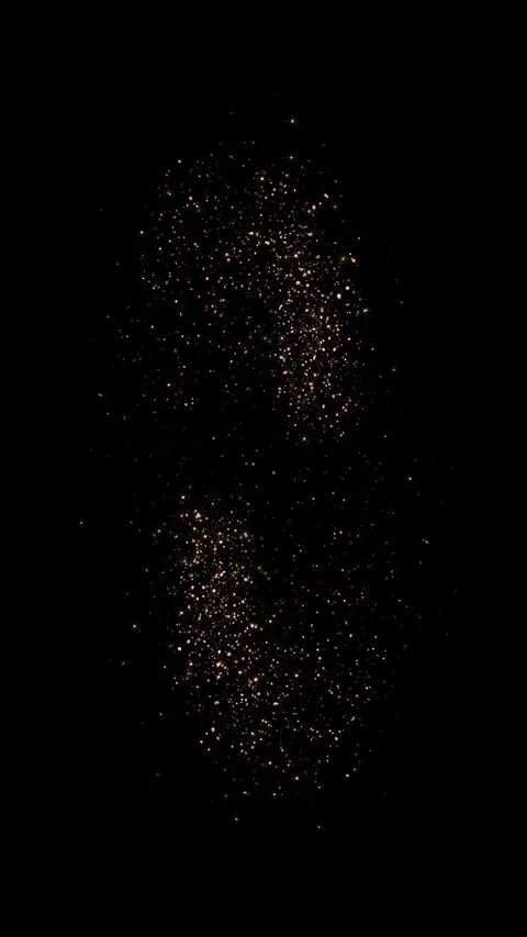 Wave of Fast Energy Flying Lines Magic Trail Flash Lights. Gold Particles Motion Stock Footage 333893366