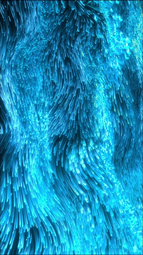 Wave Fiber - Digital Flow Animation  Stock Footage 315917686