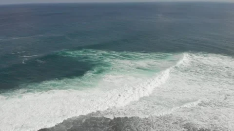 Wave filmed with the drone Stock Footage 260284944