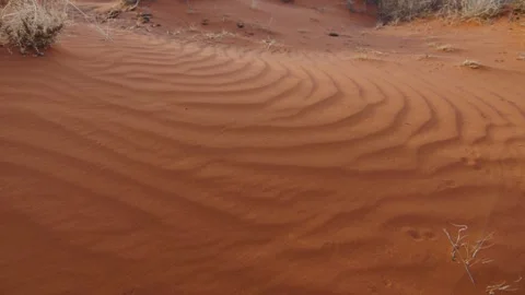 Wave of fine red sand in Monument Valley National Park, Arizona, United States Stock Footage 287725151