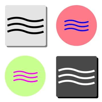 Wave. flat vector icon Stock Illustration