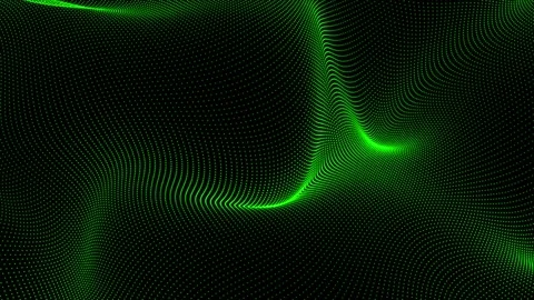 Wave flow. Molecule and communication background. Data technology Stock-Footage 237423428