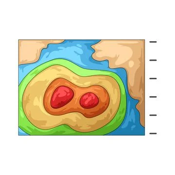 Wave forecast illustration Stock Illustration