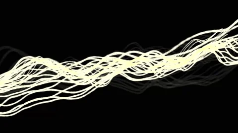 Wave form particle 3D render look like spider web loop seamless Video stock 68026497
