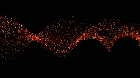 Wave form particle 3D render look like spider web loop seamless Video stock 68026503