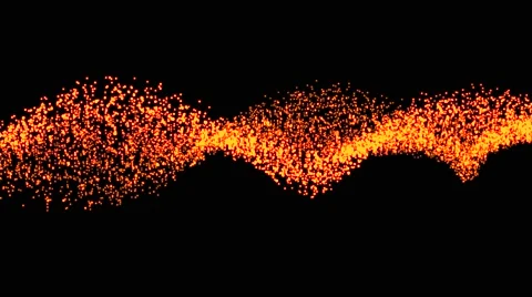 Wave form particle 3D render look like spider web loop seamless Stock Footage 68026518