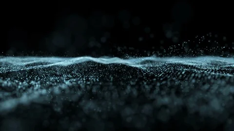 Wave form paticles Stock Footage 90003298