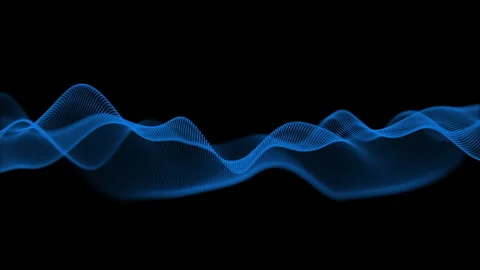 Wave form technology background Stock Footage 262062353