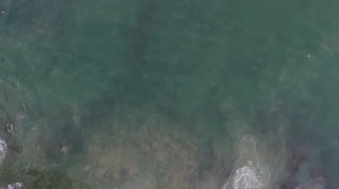 Wave forming and breaking into a cliff (Bali, Indonesia) Stock Footage 61952299
