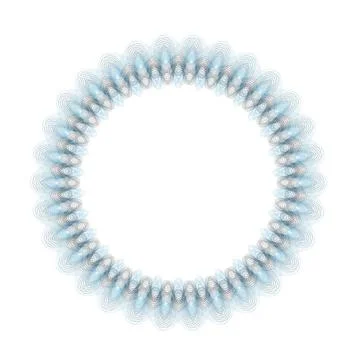 Wave Frame Abstract Wave Circle Frame Isolated on White Background Copyrig... Foto stock
