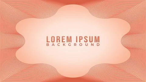 Wave Frame Design Concept, Abstract Wave Line Background Design Vector, Red.. 스톡 일러스트