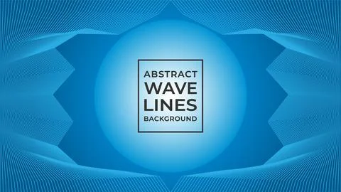 Wave Frame Design Concept, Abstract Wave Line Background Design Vector, Lig.. Stock Illustration