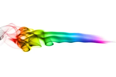 Wave fume pattern colored with gradient Stock Photos