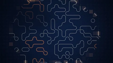 Wave Function Collapse Tile Pattern Building Pipe Maze Animation Stockbeeldmateriaal 347457532