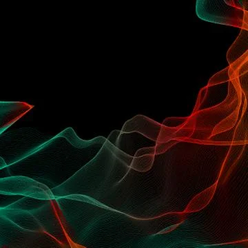 Wave futuristic  structure   - vector illustration Stock Illustration