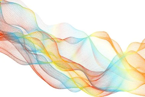 Wave futuristic  structure   - vector illustration Stock Illustration