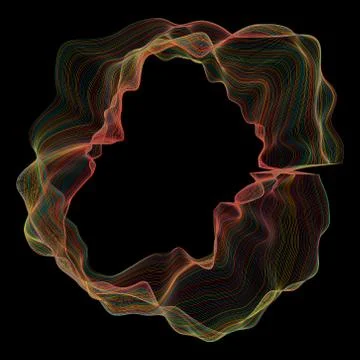 Wave futuristic  structure   - vector illutration Illustrazione stock