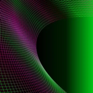 Wave futuristic  structure   - vector illutration Stock Illustration