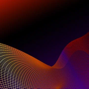 Wave futuristic  structure   - vector illutration Stock Illustration