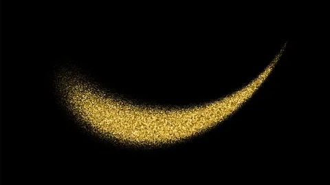 Wave Gold Glitter Texture. 스톡 일러스트