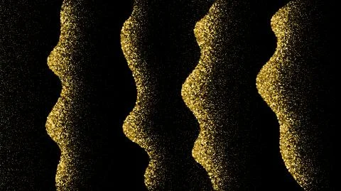 Wave Gold Glitter Texture. 스톡 일러스트