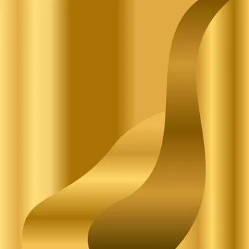 Wave gold gradient abstract background. Modern trendy holiday concept templat Stock Illustration