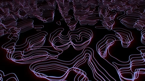 Wave gradient line moving abstract background. Stock Footage 242600326