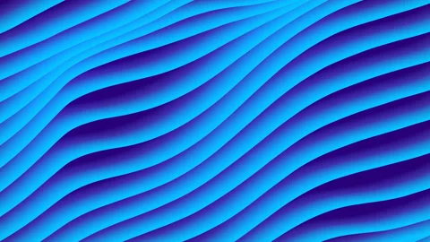 Wave gradient loop animation. Geometric diagonal lines patterns. 3d rendering Stock-Footage 116679480