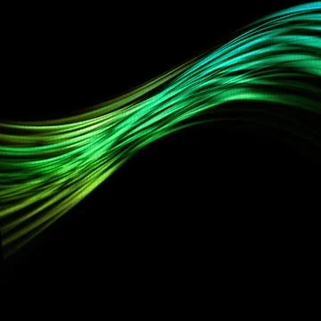 Wave  green Illustrazione stock