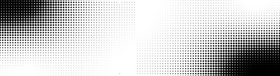 Wave halftone pattern. Halftone dots background. Vector Stock Illustration