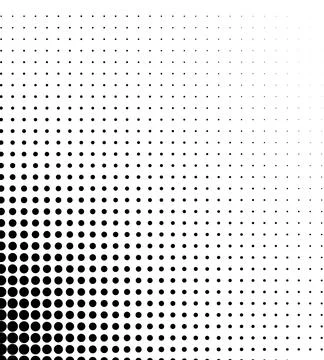 Wave halftone pattern. Halftone dots background. Vector Illustrazione stock