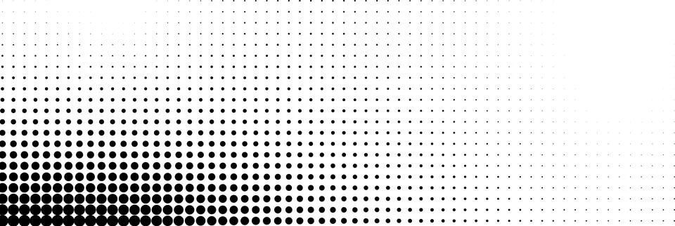 Wave halftone pattern. Halftone dots background. Vector Illustrazione stock