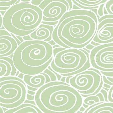 Wave hand drawn pattern, waves abstract background curled pattern Stock Illustration