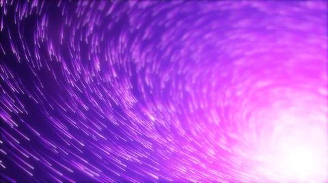 Wave of high speed data particle trails. 3D illustration with depth of field  Stock Illustration