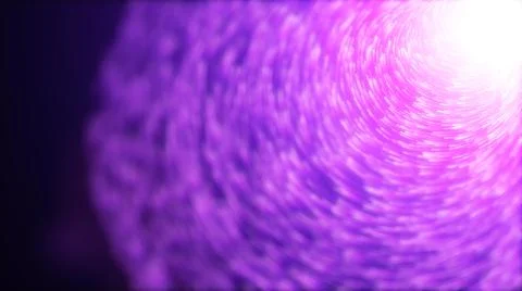 Wave of high speed data particle trails. 3D illustration with depth of field  Stock Illustration