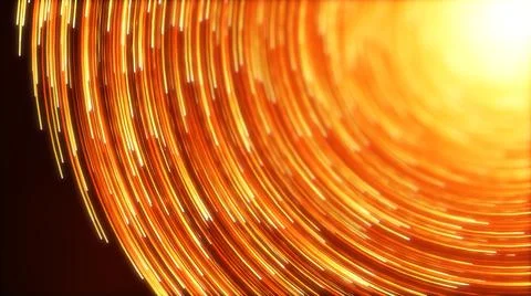 Wave of high speed data particle trails. 3D illustration with depth of field  Stock Illustration