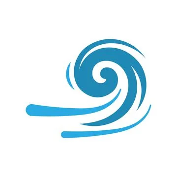 Wave icon logo design template isolated illustration Stock Illustration