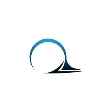 Wave icon logo simple design template vector Stock Illustration