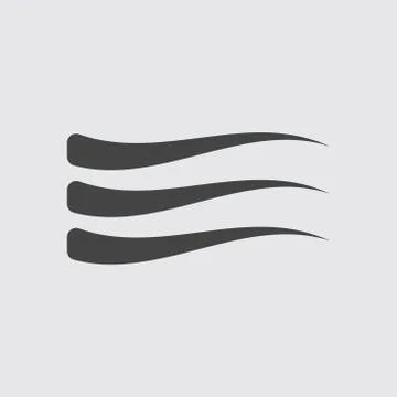 Wave Icon vector flat Stock Illustration