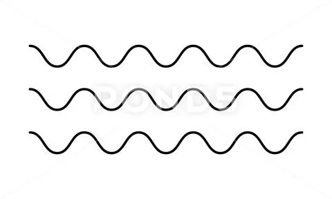 Wave icon vector Ilustração Stock