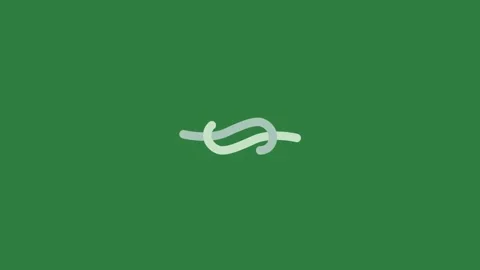 Wave infinity symbol mustache logo Stock Footage 336969488