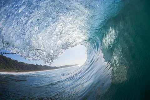 Wave Inside Out Swimming Stock Photos