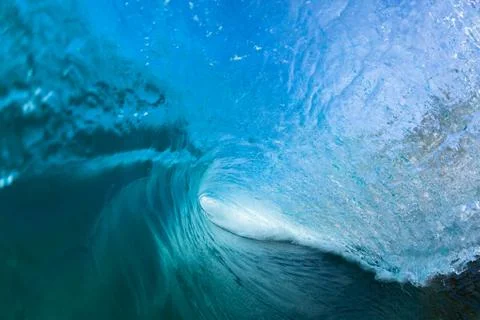 Wave Inside Swimming Stock Photos