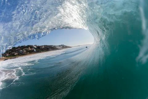 Wave Inside Tube Stock Photos