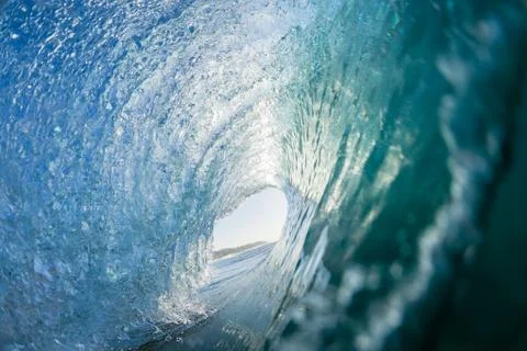 Wave Inside Tube Stock Photos