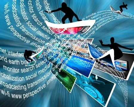 Wave of internet イラスト素材